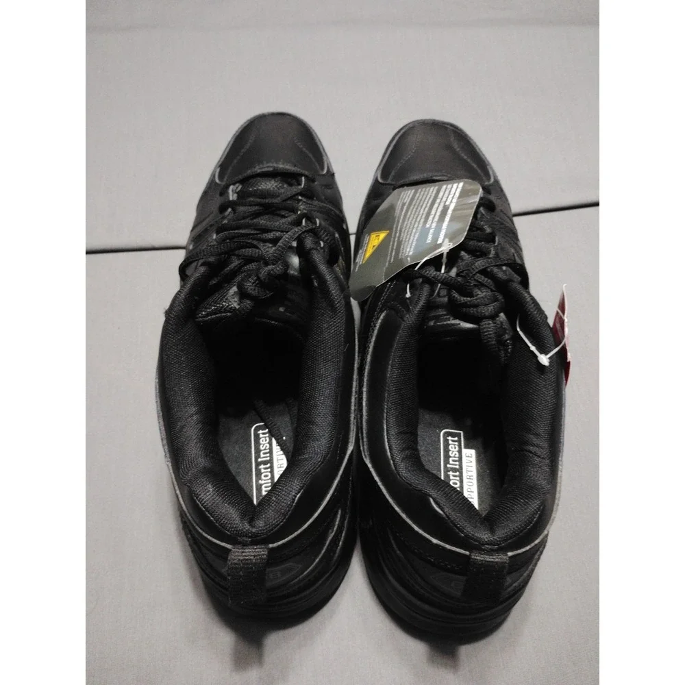 New Balance MX608V5 Men 15 Slip Resistant Black Leather Work‎ Shoes Sneakers NEW